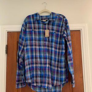 COPY - Patagonia blue check light weight shirt